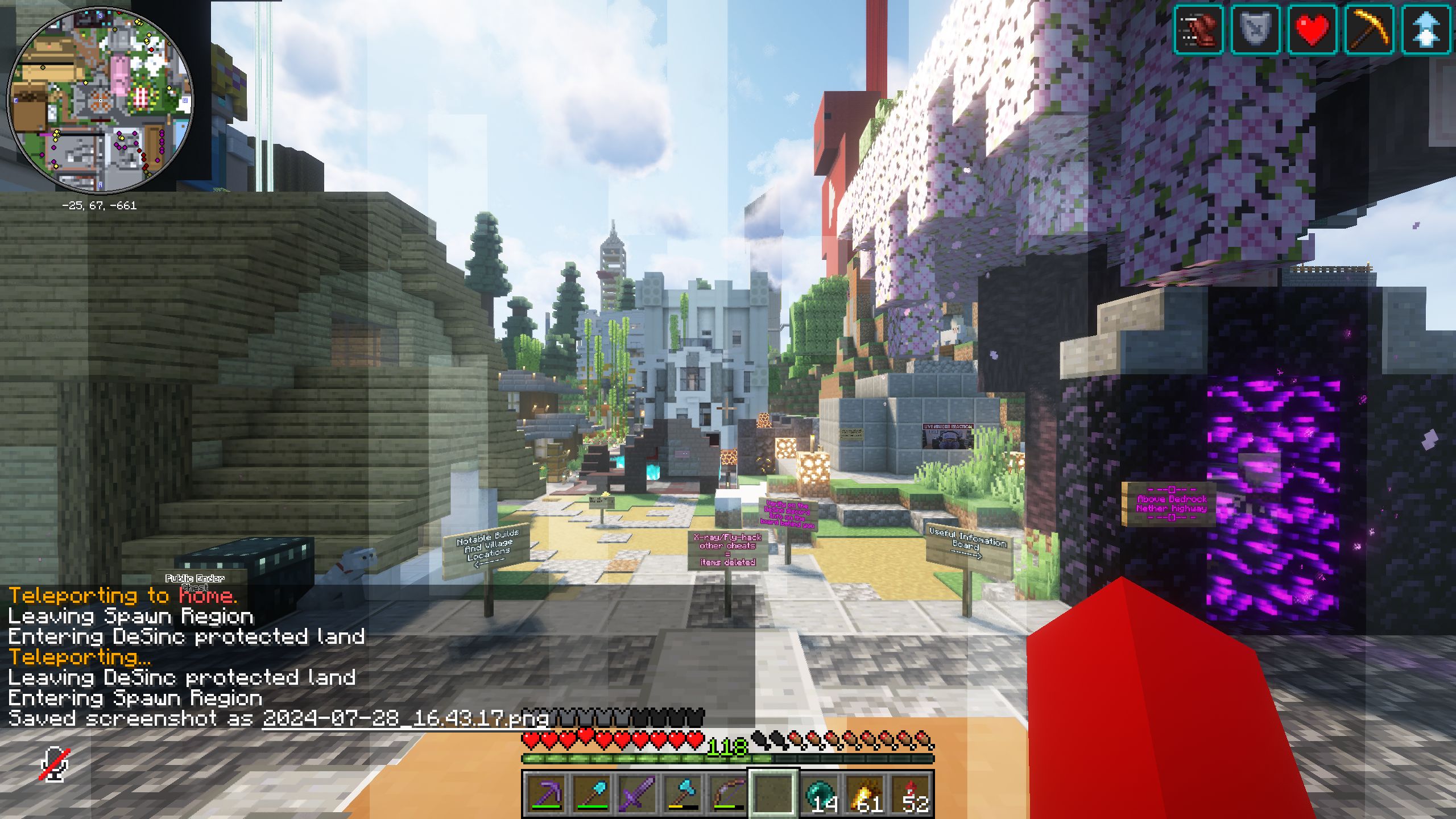 DeSinc Minecraft Spawn